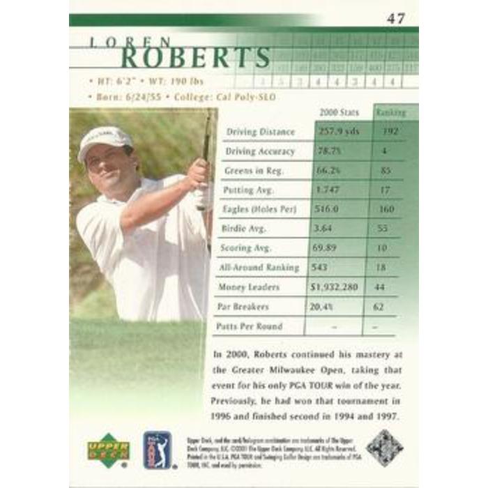 Loren Roberts - 2001 Upper Deck Golf #47