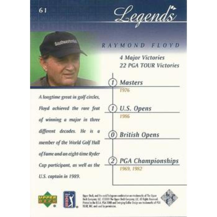 Raymond Floyd - 2001 Upper Deck Golf #61
