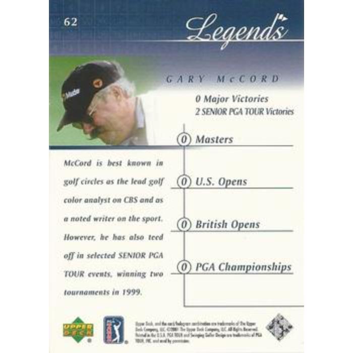Gary McCord - 2001 Upper Deck Golf #62