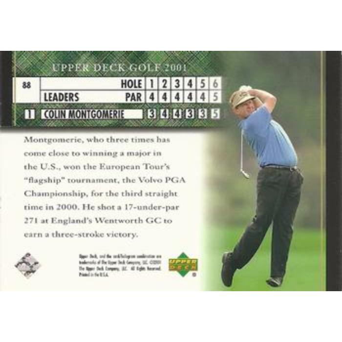 Colin Montgomerie (Leaderboard) - 2001 Upper Deck Golf #88