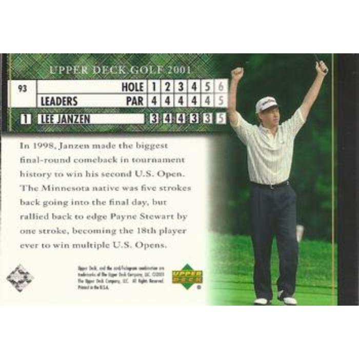 Lee Janzen (Leaderboard) - 2001 Upper Deck Golf #93