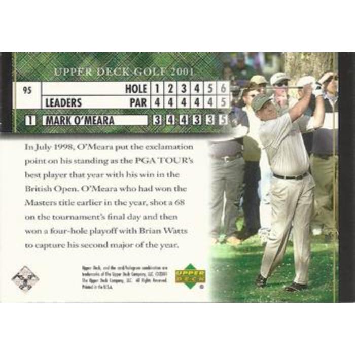 Mark O'Meara (Leaderboard) - 2001 Upper Deck Golf #95