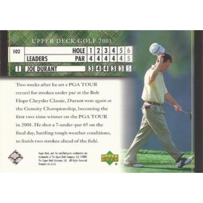 Joe Durant (Leaderboard) - 2001 Upper Deck Golf #102
