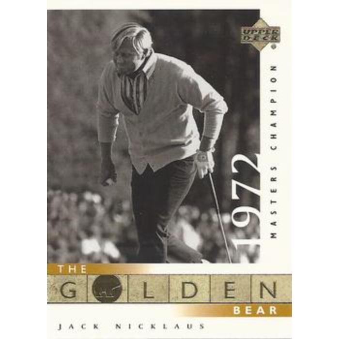 Jack Nicklaus (1972 Masters) - 2001 Upper Deck Golf #115