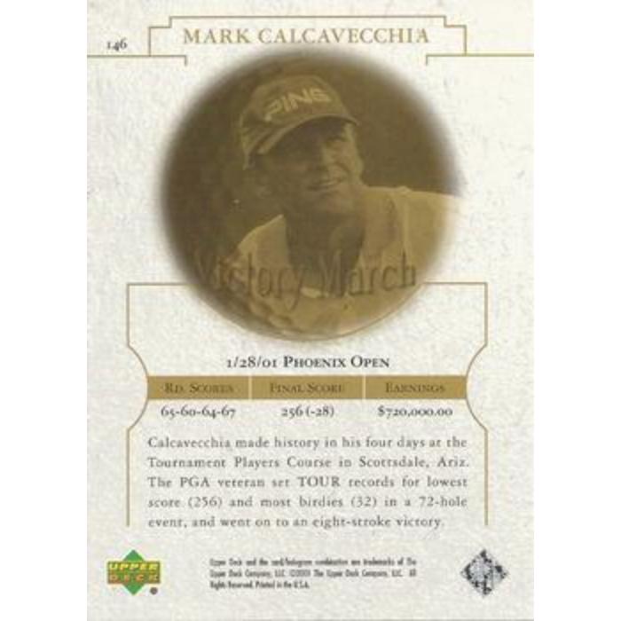 Mark Calcavecchia (Victory Match) - 2001 Upper Deck Golf #146