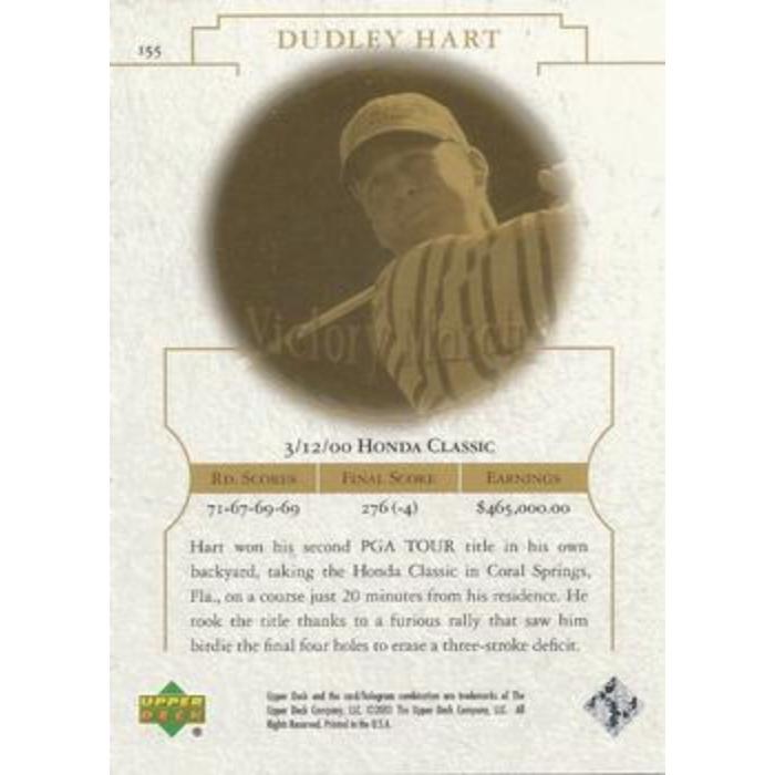 Dudley Hart (Victory Match) - 2001 Upper Deck Golf #155