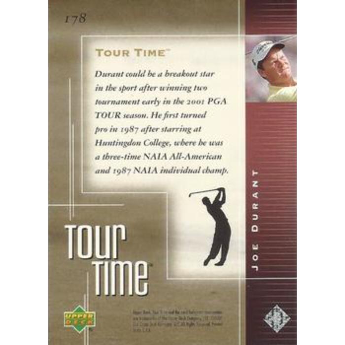 Joe Durant (Tour Time) - 2001 Upper Deck Golf #178