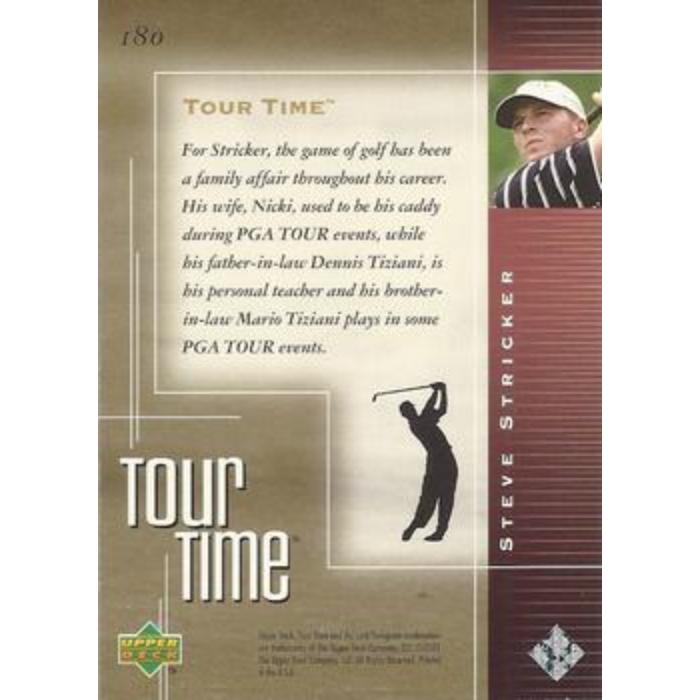 Steve Stricker (Tour Time) - 2001 Upper Deck Golf #180