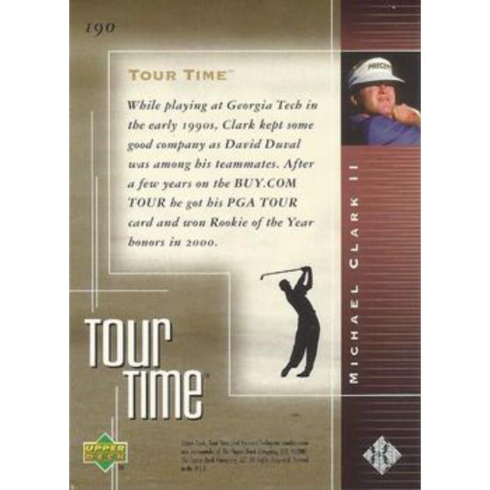 Michael Clark II (Tour Time) - 2001 Upper Deck Golf #190