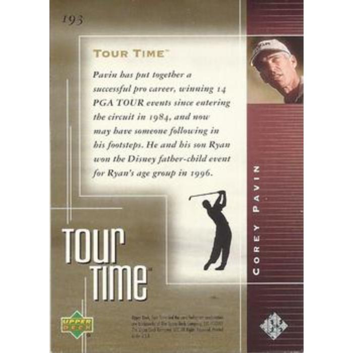 Corey Pavin (Tour Time) - 2001 Upper Deck Golf #193
