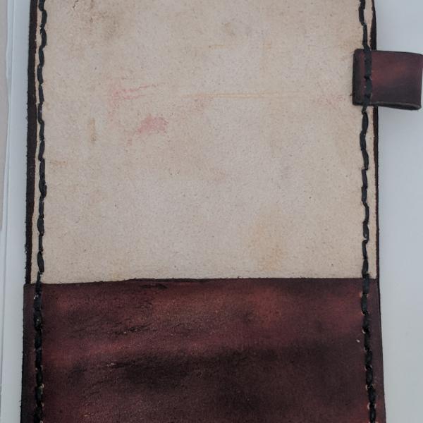Leather Scorecard Holder Scorecard Side
