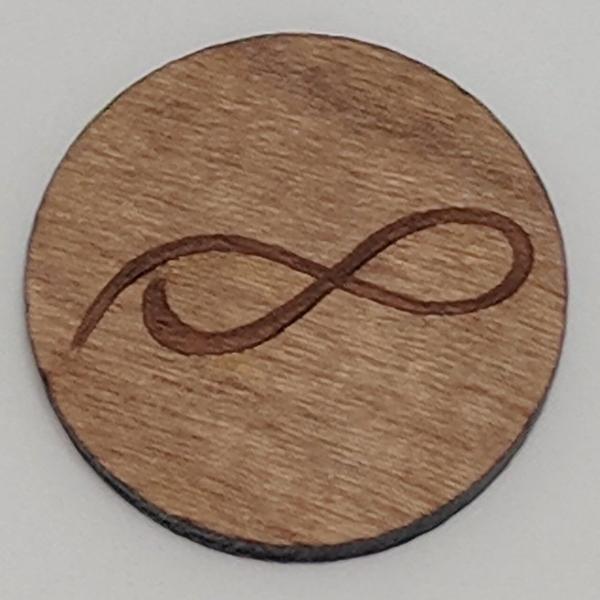 Cherry Wood Ball Marker up close