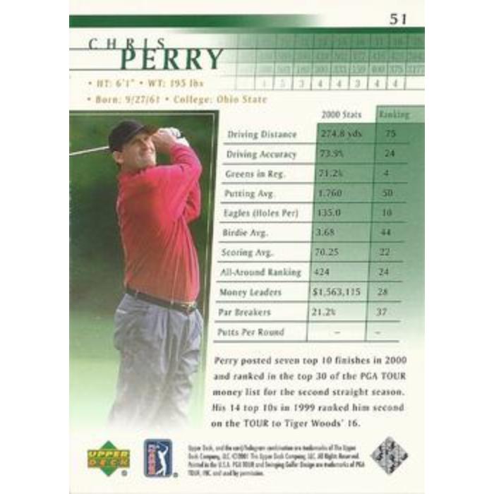 Chris Perry - 2001 Upper Deck Golf #51