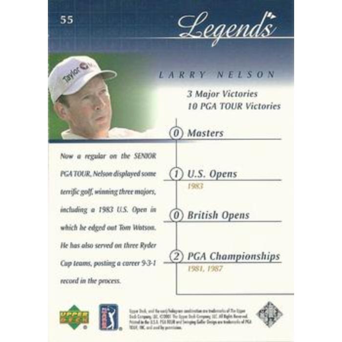 Larry Nelson - 2001 Upper Deck Golf #55