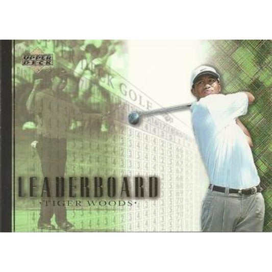 Tiger Woods (Leaderboard) - 2001 Upper Deck Golf #90