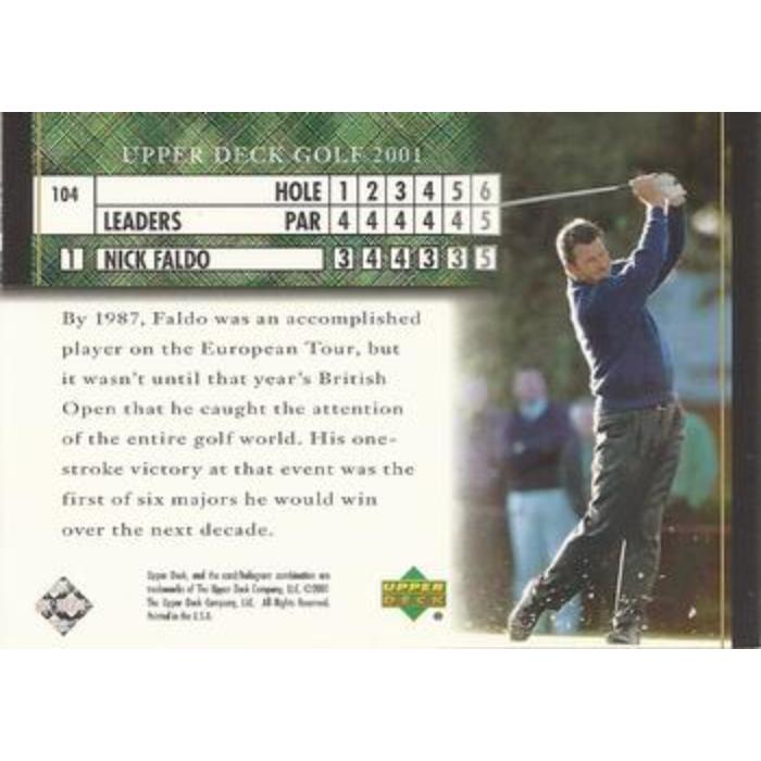 Nick Faldo (Leaderboard) - 2001 Upper Deck Golf #104