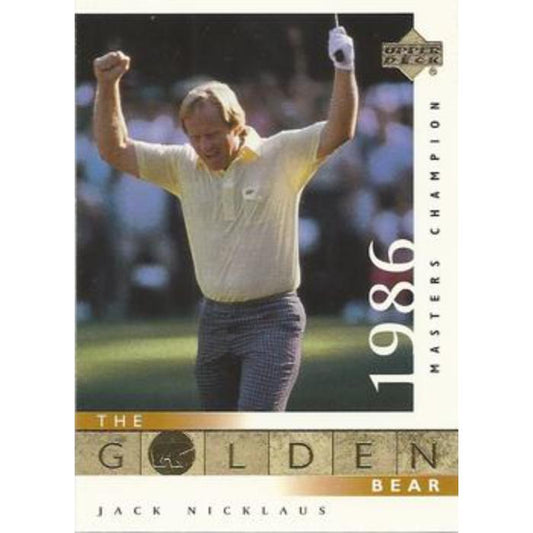 Jack Nicklaus (1986 Masters) - 2001 Upper Deck Golf #123