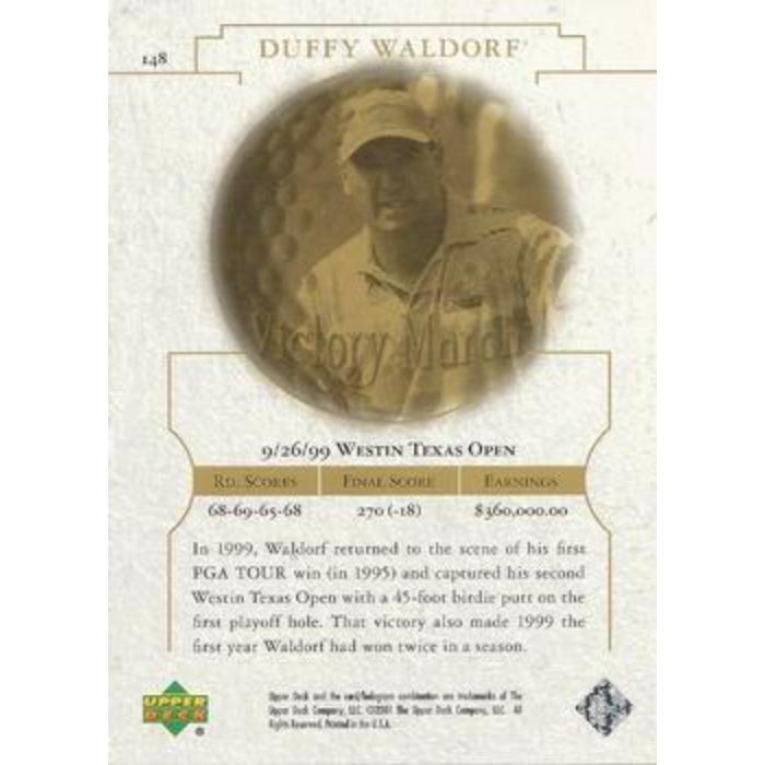 Duffy Waldorf (Victory Match) - 2001 Upper Deck Golf #148