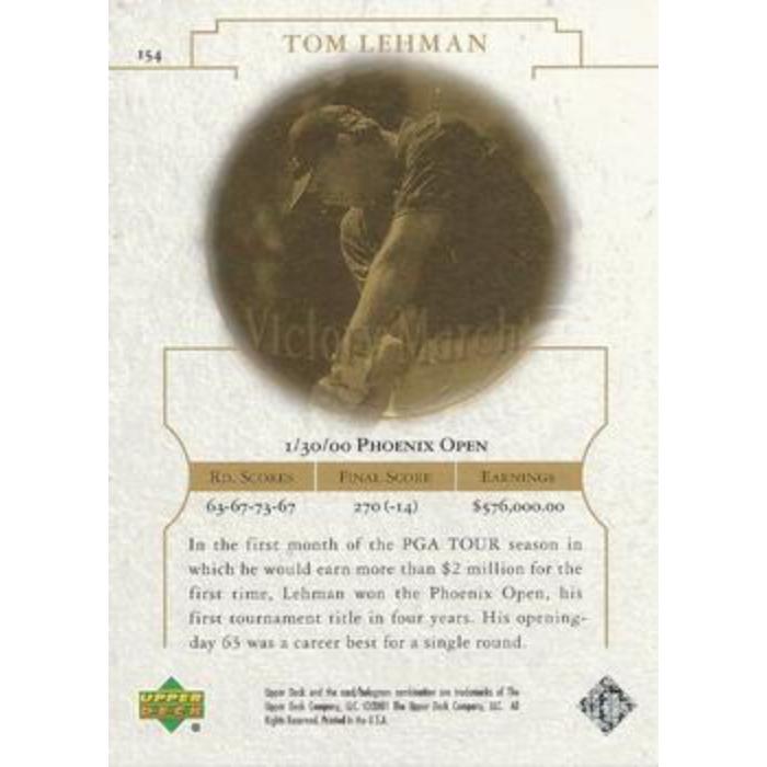 Tom Lehman (Victory Match) - 2001 Upper Deck Golf #154