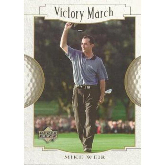 Mike Weir (Victory Match) - 2001 Upper Deck Golf #166