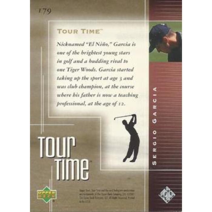 Sergio Garcia (Tour Time) - 2001 Upper Deck Golf #179