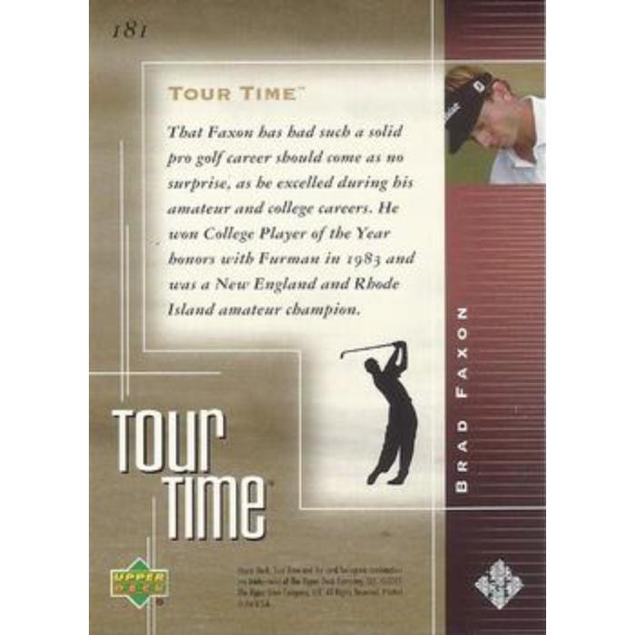 Brad Faxon (Tour Time) - 2001 Upper Deck Golf #181