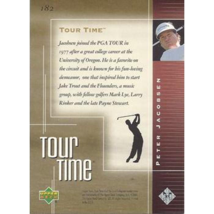 Peter Jacobsen (Tour Time) - 2001 Upper Deck Golf #182