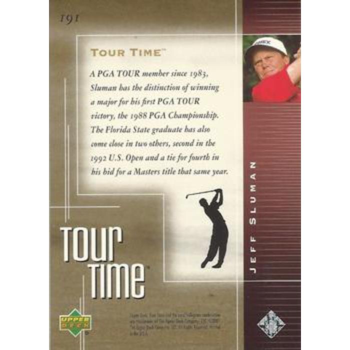 Jeff Sluman (Tour Time) - 2001 Upper Deck Golf #191